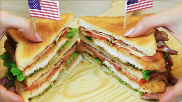 Clubhouse sandwich con pollo croccante step 8